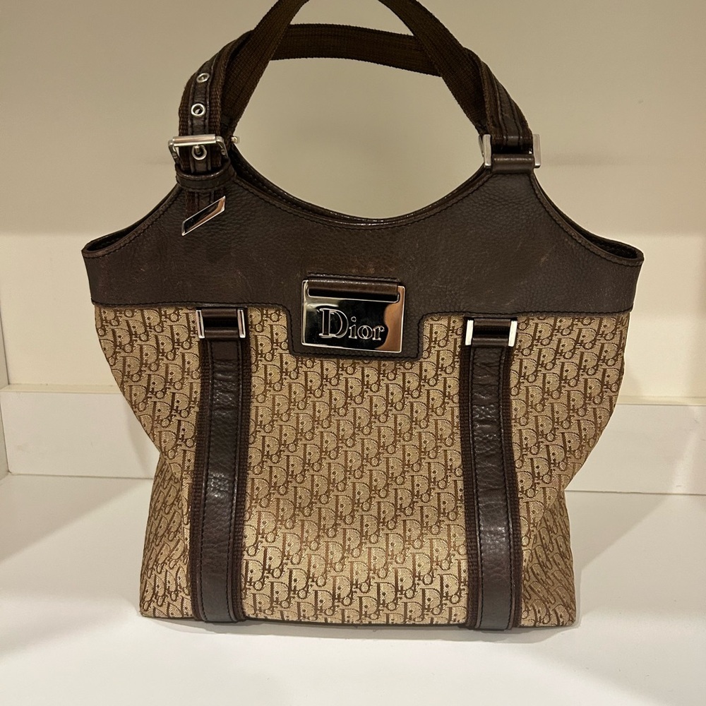 christian dior vintage oblique diorissimo street chic tote